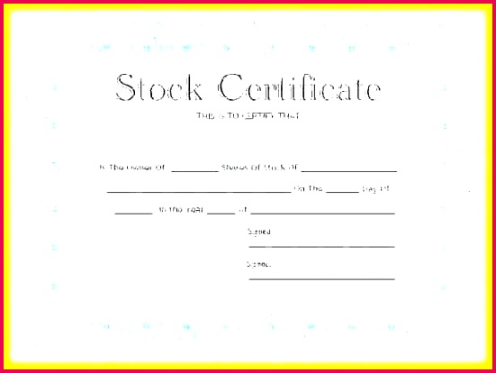 electronic stock certificate template pany free share panies design word uk
