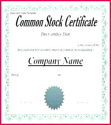 free stock certificate template corporate share corporation form canadian templ