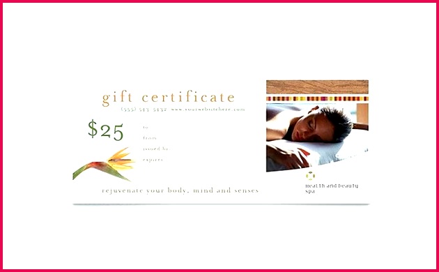 health beauty spa t certificate template design illustrator word publisher voucher free salon templates