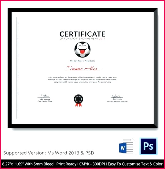 funny sports certificate 5 word format free of achievement templates publisher athletic template