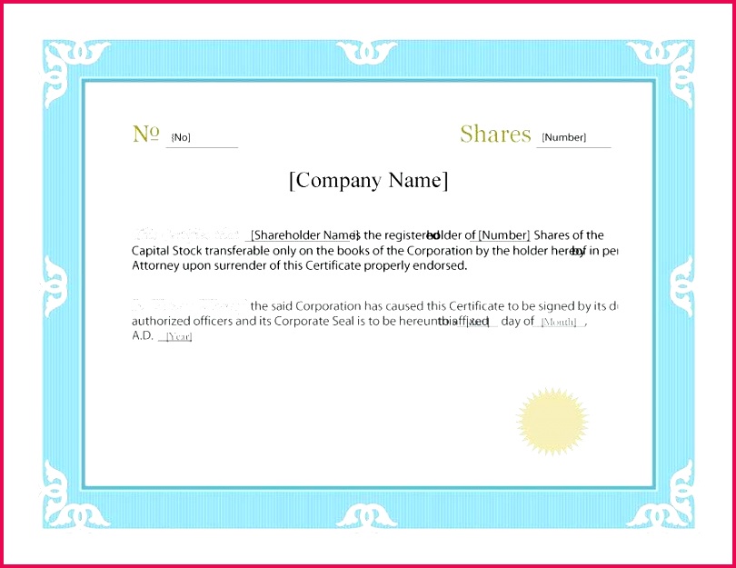 free stock certificate templates word template lab corporate