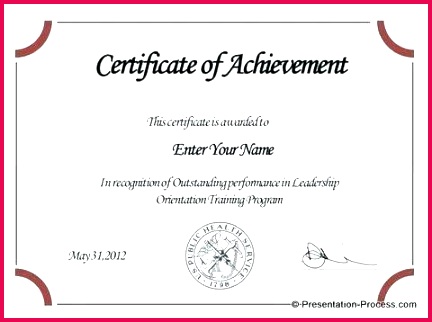 student leadership certificate template free printable of the week month