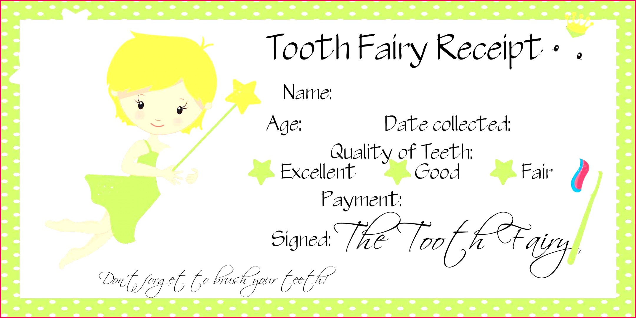 Tooth fairy letter template luxury tooth fairy templates free of tooth fairy letter template 2400x1200