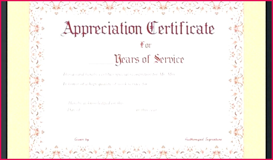 year service certificate template years of free 10 award by tablet desktop original size servic