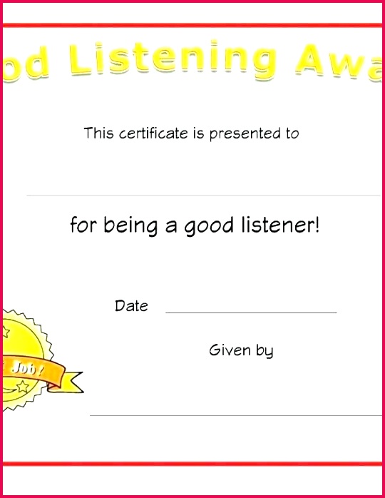 student leadership certificate template yellow