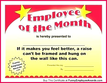 of funny award templates office certificates employee the month template certificate free