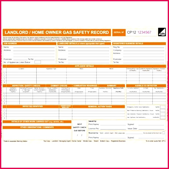 landlord gas safety pads certificate L