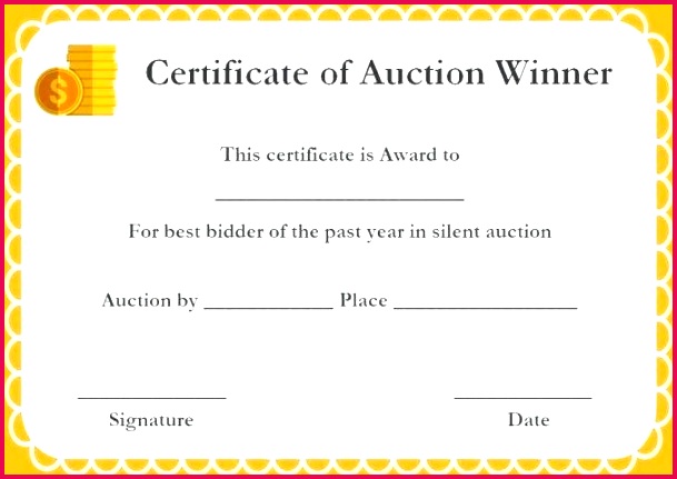 silent auction t certificate template jean example unique winner certificates templates f