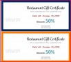 7 Gift Certificate Templates Restaurant