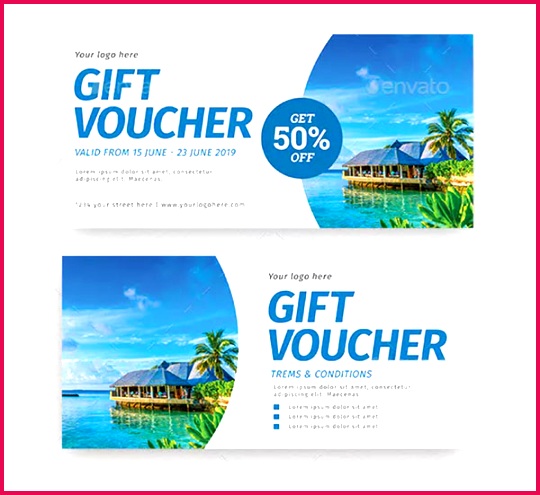 Travel Gift Voucher Templates