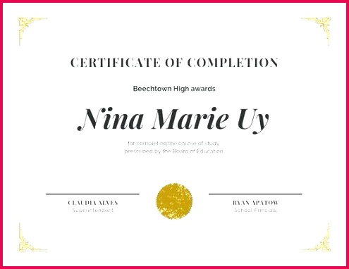 gold simple formal academic certificate student award template star