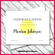 Editable Tennis Certificate Template Printable Certificate Template Tennis Certificate Template Personalized Diploma Certificate by