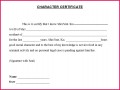 3 Good Character Certificate Template