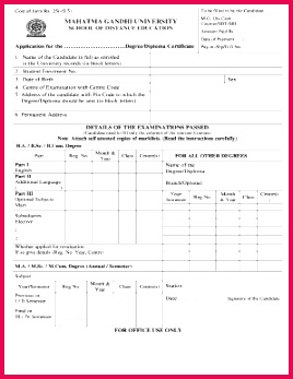 mgu meghalaya degree certificate