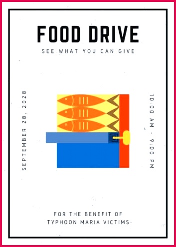 canva black and cream grungy minimalist food drive flyer MADOPjl8oD0