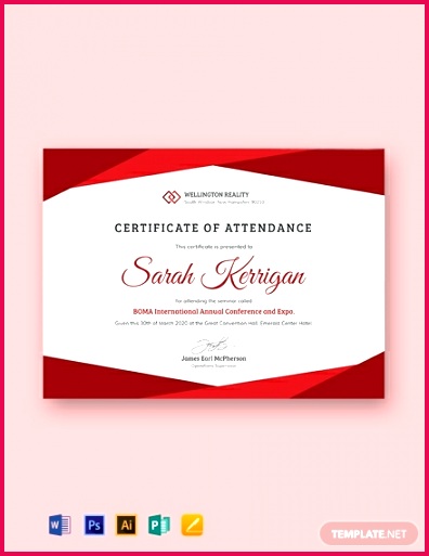 Free Employee Attendance Certificate Template 440x570 1