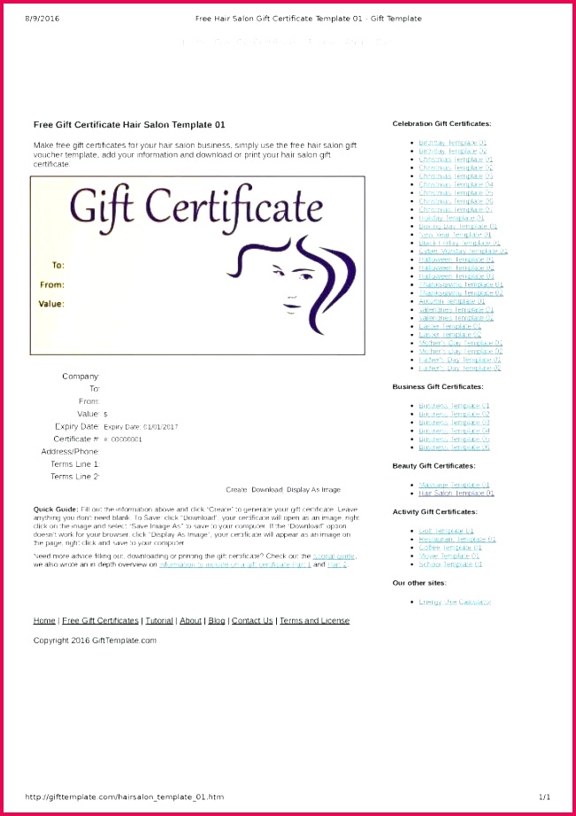 hair salon t certificate template format e t certificate template with pany logo