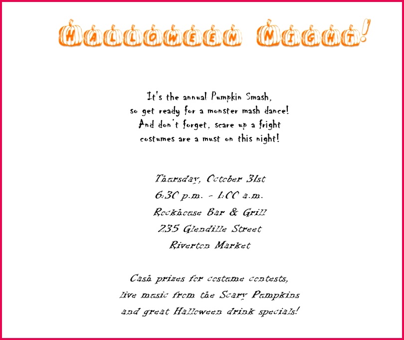 Halloween Costume Party Invitations Free Template Image Geographics 2 L