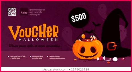 Vectores imágenes y arte vectorial de stock sobre Gift Certificate 461252 halloween t voucher template pumpkin 260nw