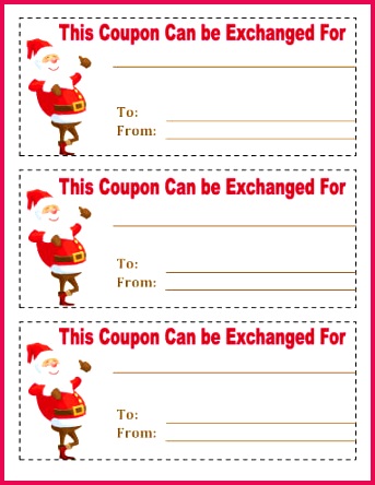 Santa Fill in Coupon