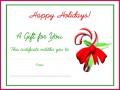 6 Holiday Gift Certificate Templates