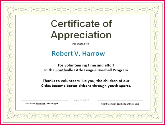 free certificate of appreciation honor template roll microsoft word templates