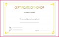 3 Honor Roll Template Certificate Free