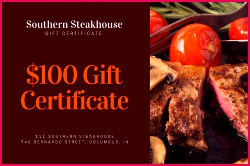 canva dark maroon steakhouse restaurant t certificate MACBTuc8xds