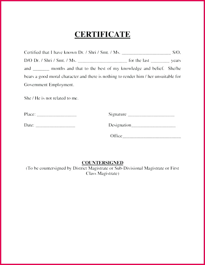 good moral character letter sample fresh conduct template pictures job certification awesome re for from friend certific