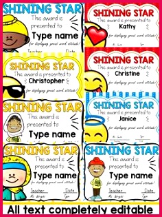 EDITABLE AWARDS CERTIFICATES OF APPRECIATION