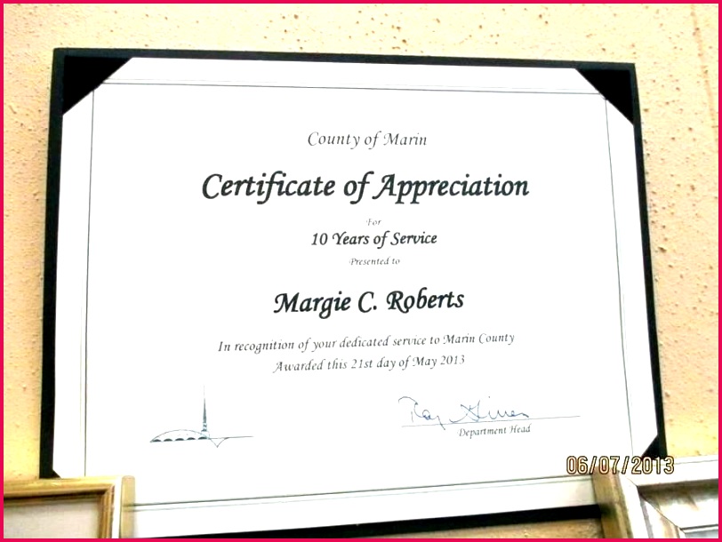 year service award certificate template years of free examples