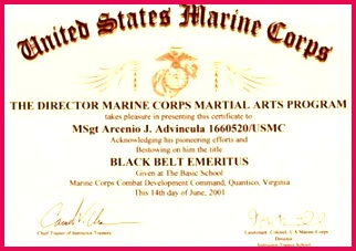 AJ Advincula Black Belt Emeritus
