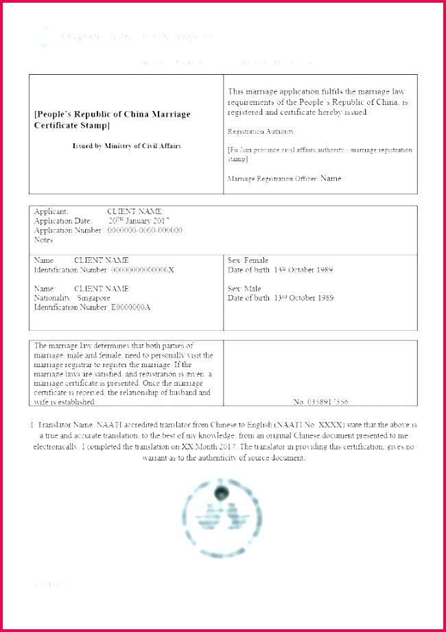 interpreter certification program basic marriage certificate translation template free birth cert marriage certificate template best translation certificate of translation template mexican divorce cer
