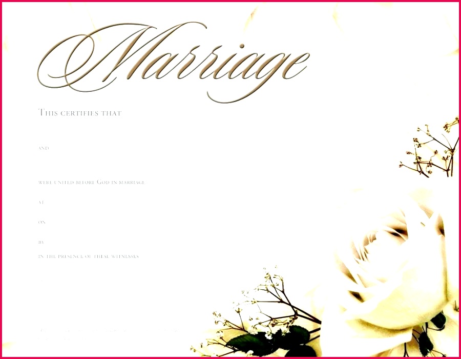 wedding certificate template marriage formats examples in word excel affidavit format india