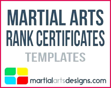 martial arts certificates free best rank templates certificate template