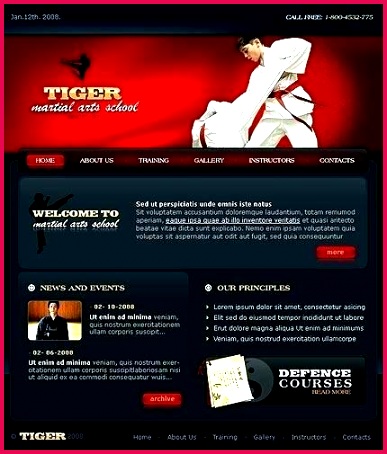 martial arts website design templates school template certificate free karate certificates templates karate website template karate website templates free