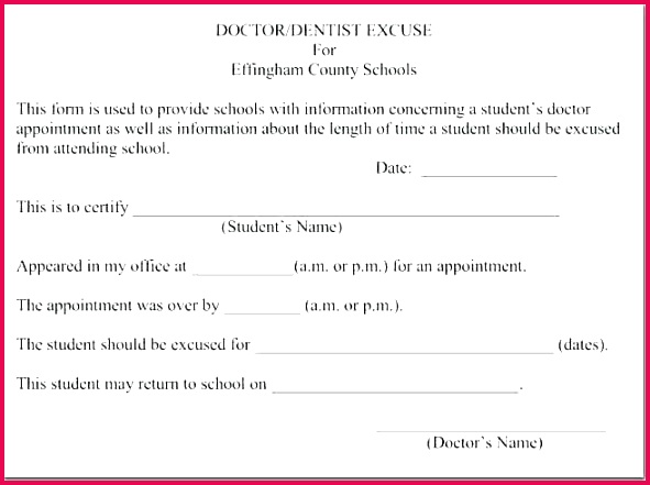 school medical form template appointment doctors excuse for doctor release trip temp free
