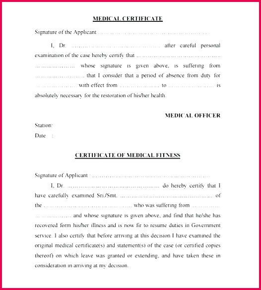 medical certificate sample useful certificates to template pdf
