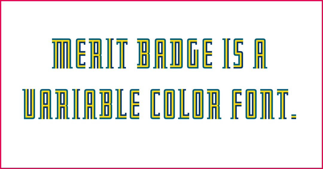 merit badge sample