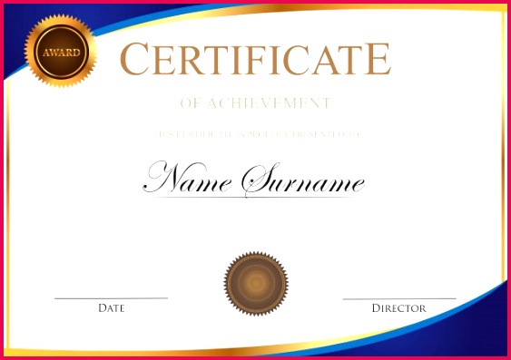 certificate template 60