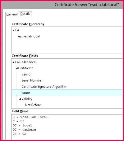And the SSL thumbprint fingerprint SHA256 has a specific value ending in 1C 0D E8