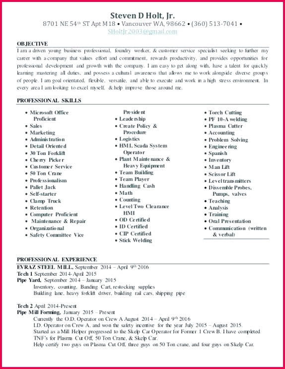 Microsoft fice Specialist Certification Unique Crane Operator Resume Sample Outstanding Professional Achievements