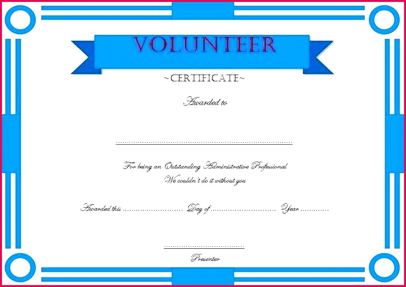 recognition award template volunteer certificate template 4 recognition award recognition award certificate free template