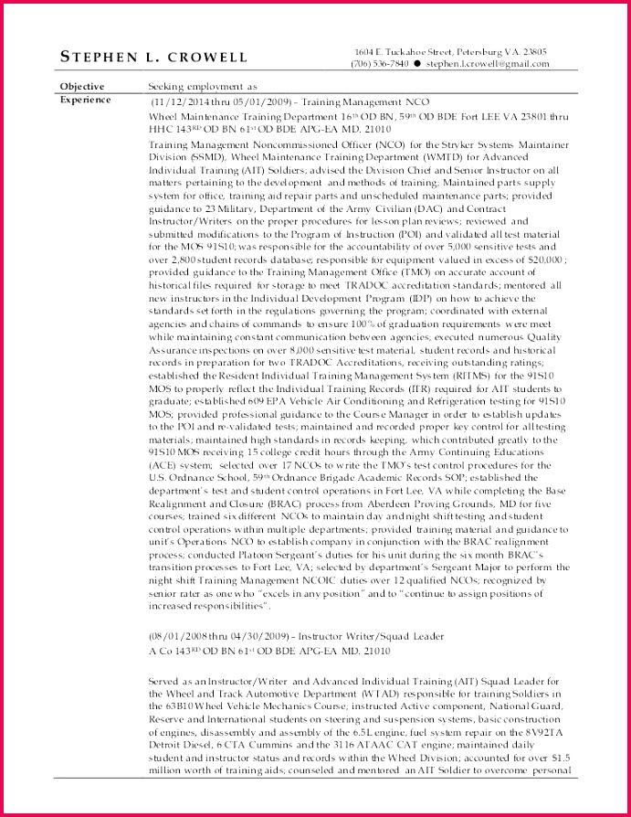 army resume examples free military to civilian resume examples timeline resume template fresh of army resume examples