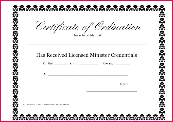 license to preach certificate template best of ordained minister group 2017