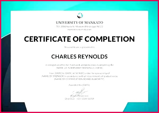 template free hr internship certificate form of pletion word ojt blueprint
