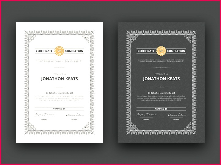 multipurpose certificate