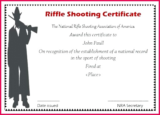 collection of solutions for shooting certificate templates on resume sample