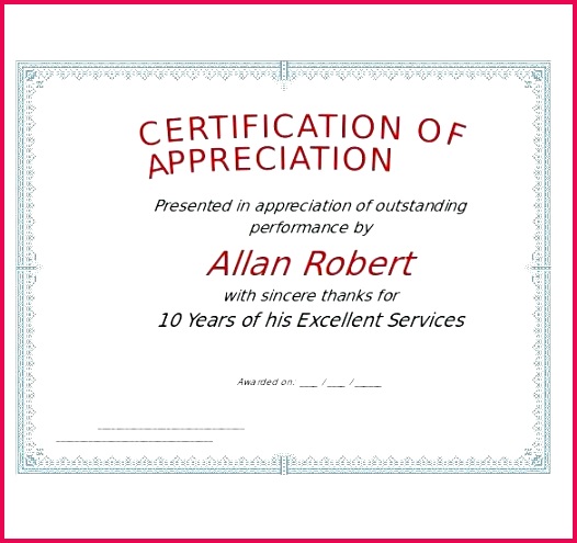 Recognition Award Template Staff Appreciation Templates Word Free Download Premium