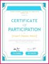 3 Participation Certificate Templates Psd